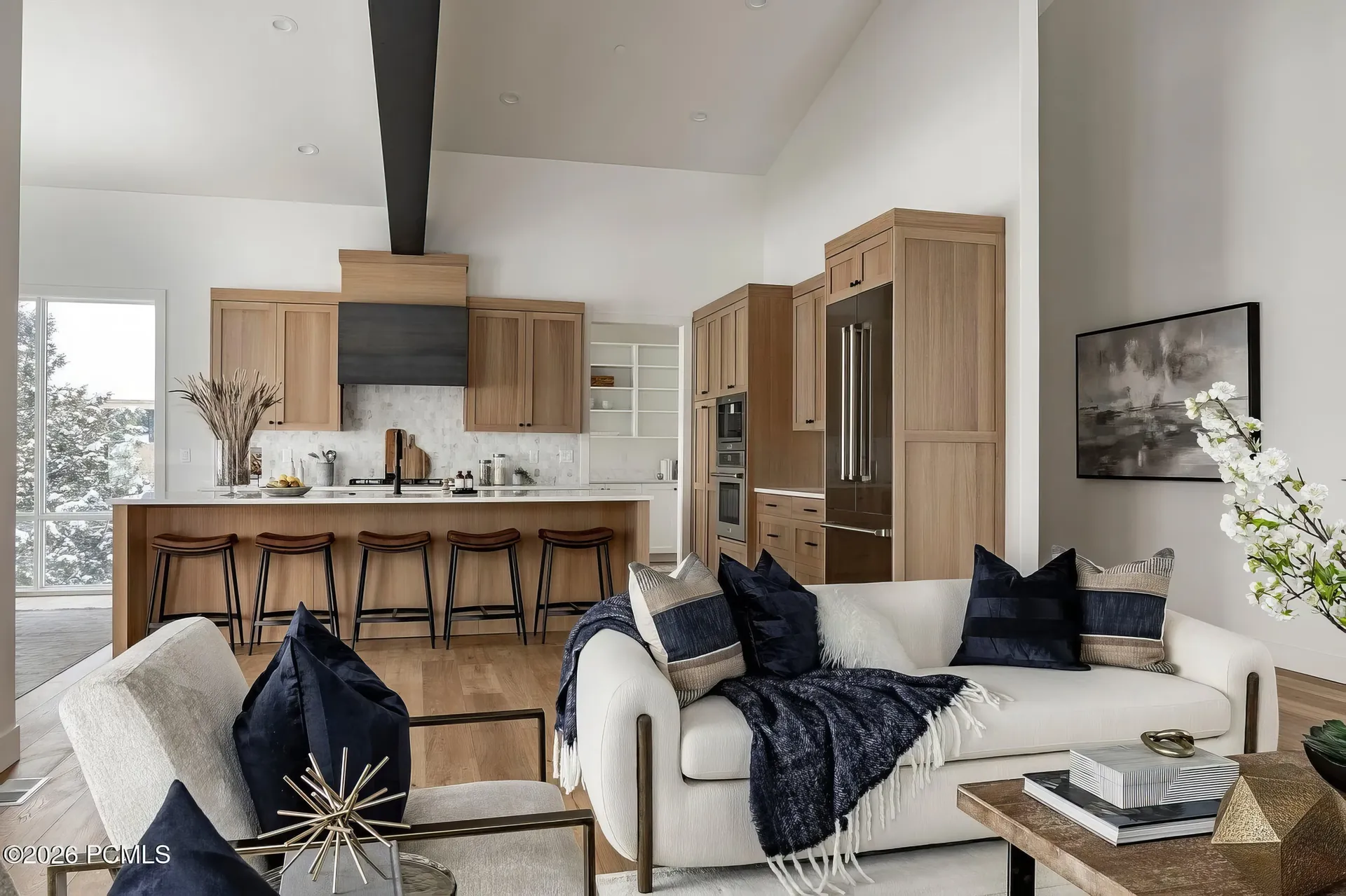 Custom kitchen craftsmanship in a mountain home
