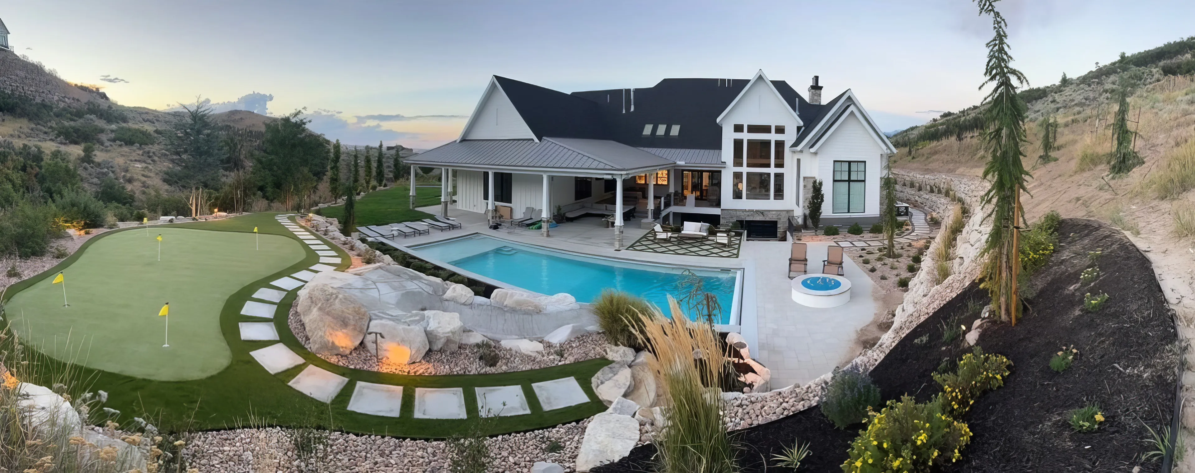 Heber Valley outdoor living and pool