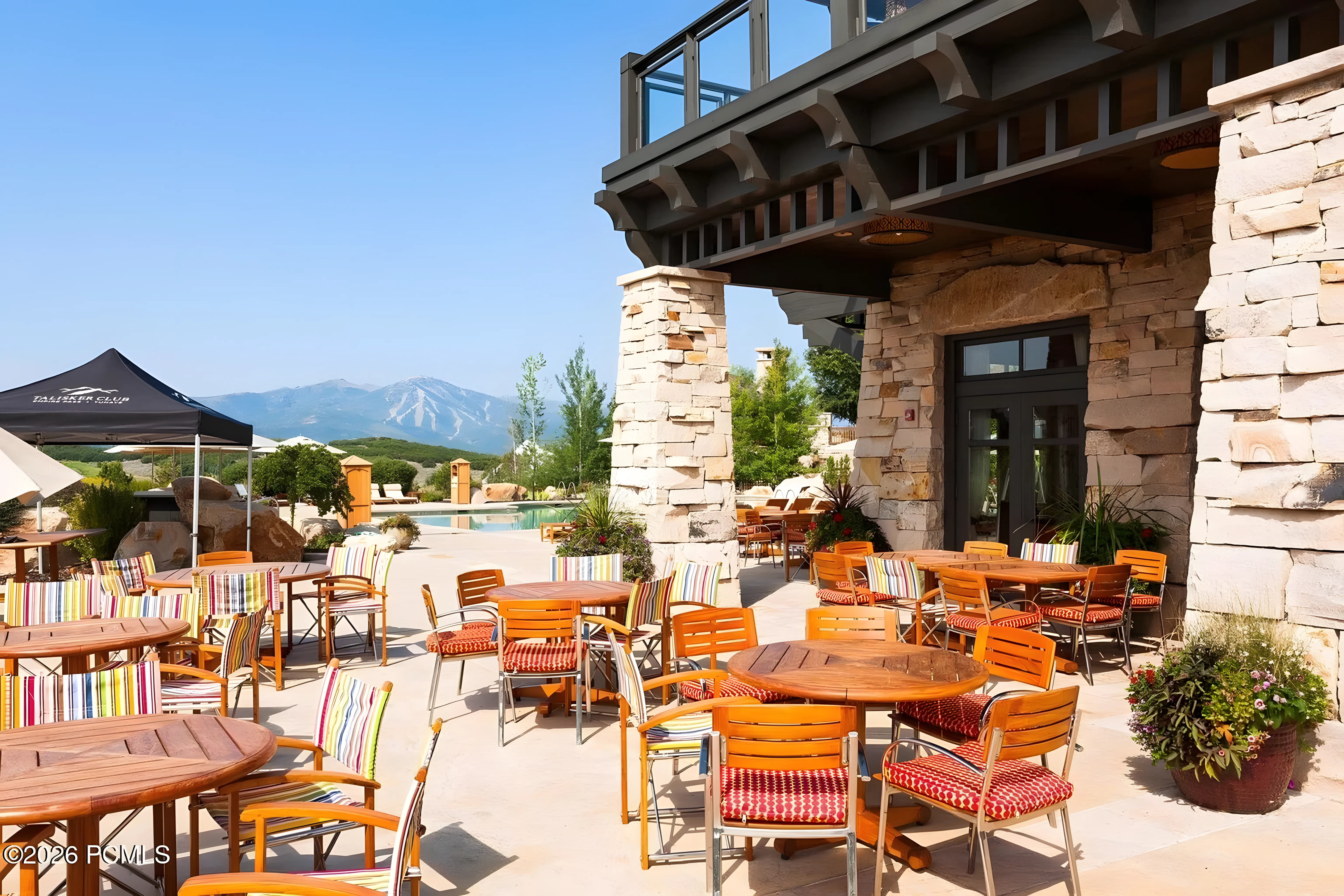 Talisker Club outdoor dining terrace